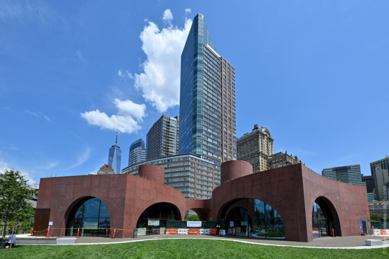 Wagner Park: A New Waterfront Green Space with a View of the Statue of Liberty Opens in NYC