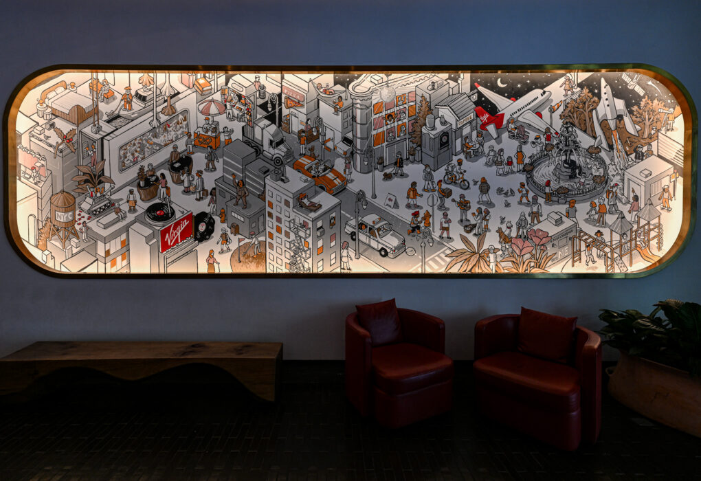 Illustration of New York at the Virgin Hotel