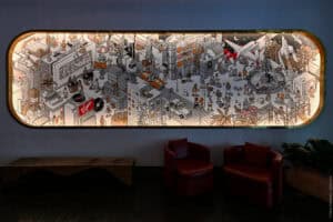 Illustration of New York at the Virgin Hotel
