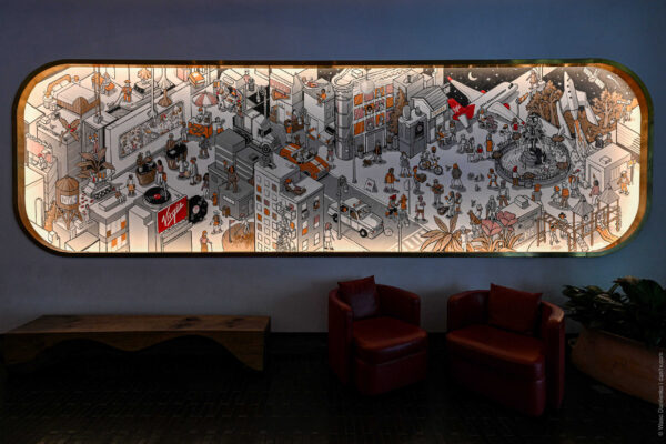 Illustration of New York at the Virgin Hotel