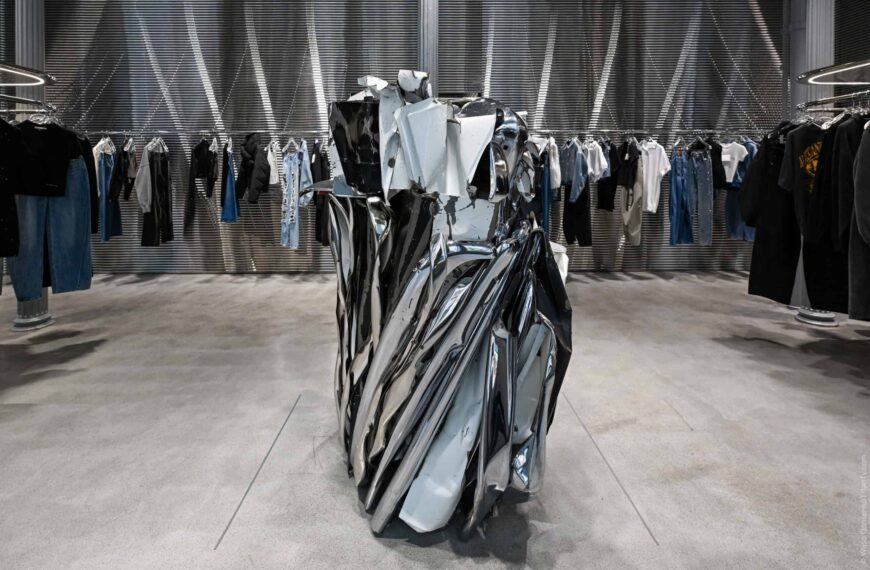 John Chamberlain's Sculpture at Alexander Wang’s SoHo Boutique