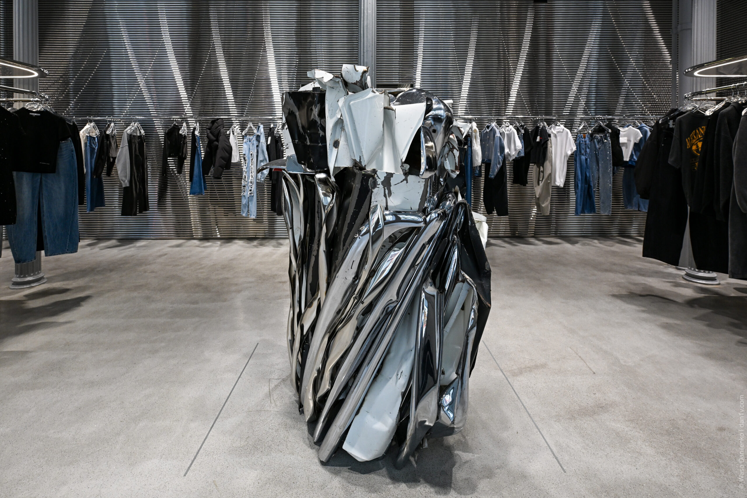 John Chamberlain's Sculpture at Alexander Wang’s SoHo Boutique