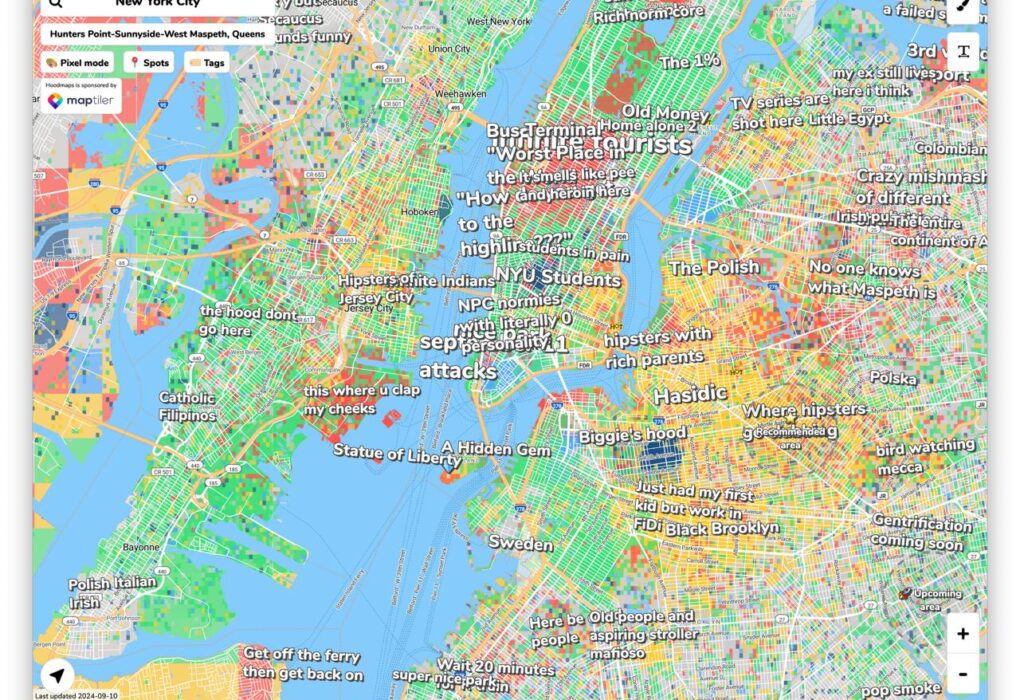 Interactive map of New York City neighborhoods