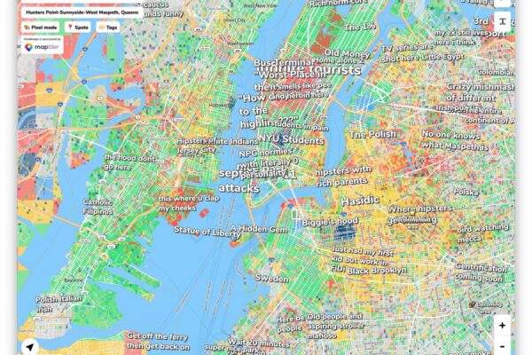 Interactive map of New York City neighborhoods