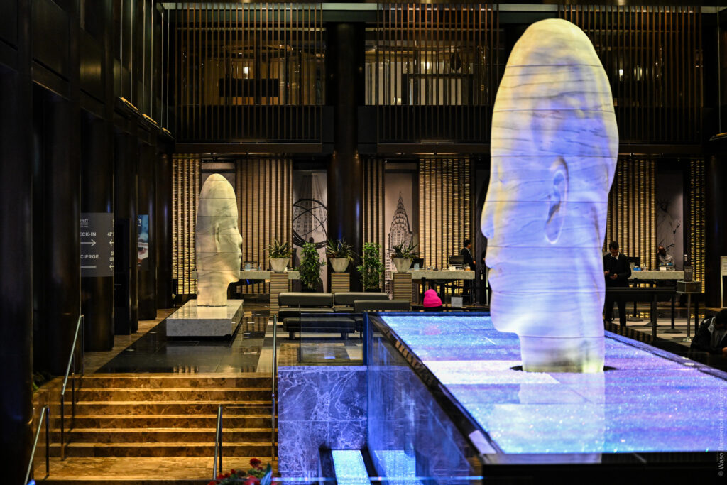 Awilda & Chloe by Jaume Plensa in New York City