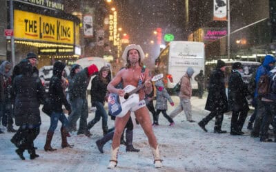 Naked Cowboy at Times Square, New York