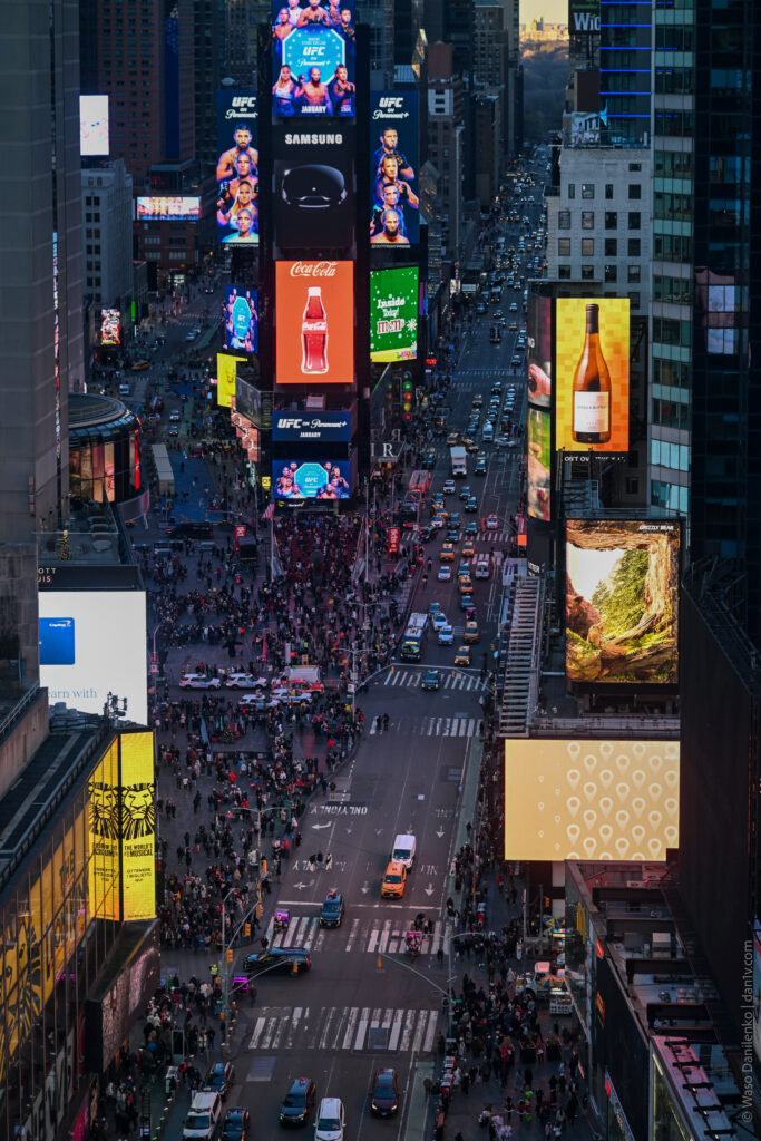 One Times Square -- a new observation deck in New York