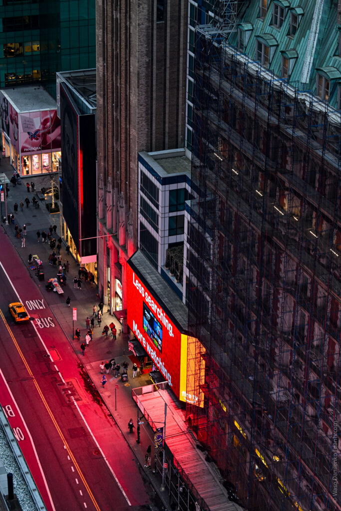 One Times Square -- a new observation deck in New York