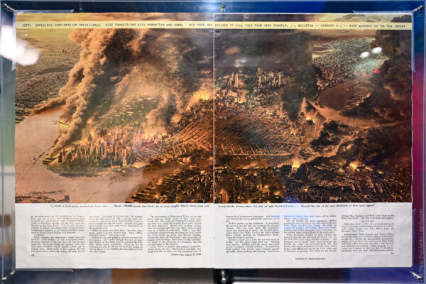 Chesley Bonestell: An Illustration of Atomic Catastrophe in New York