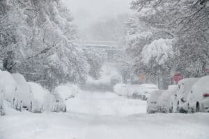 Snow in New York