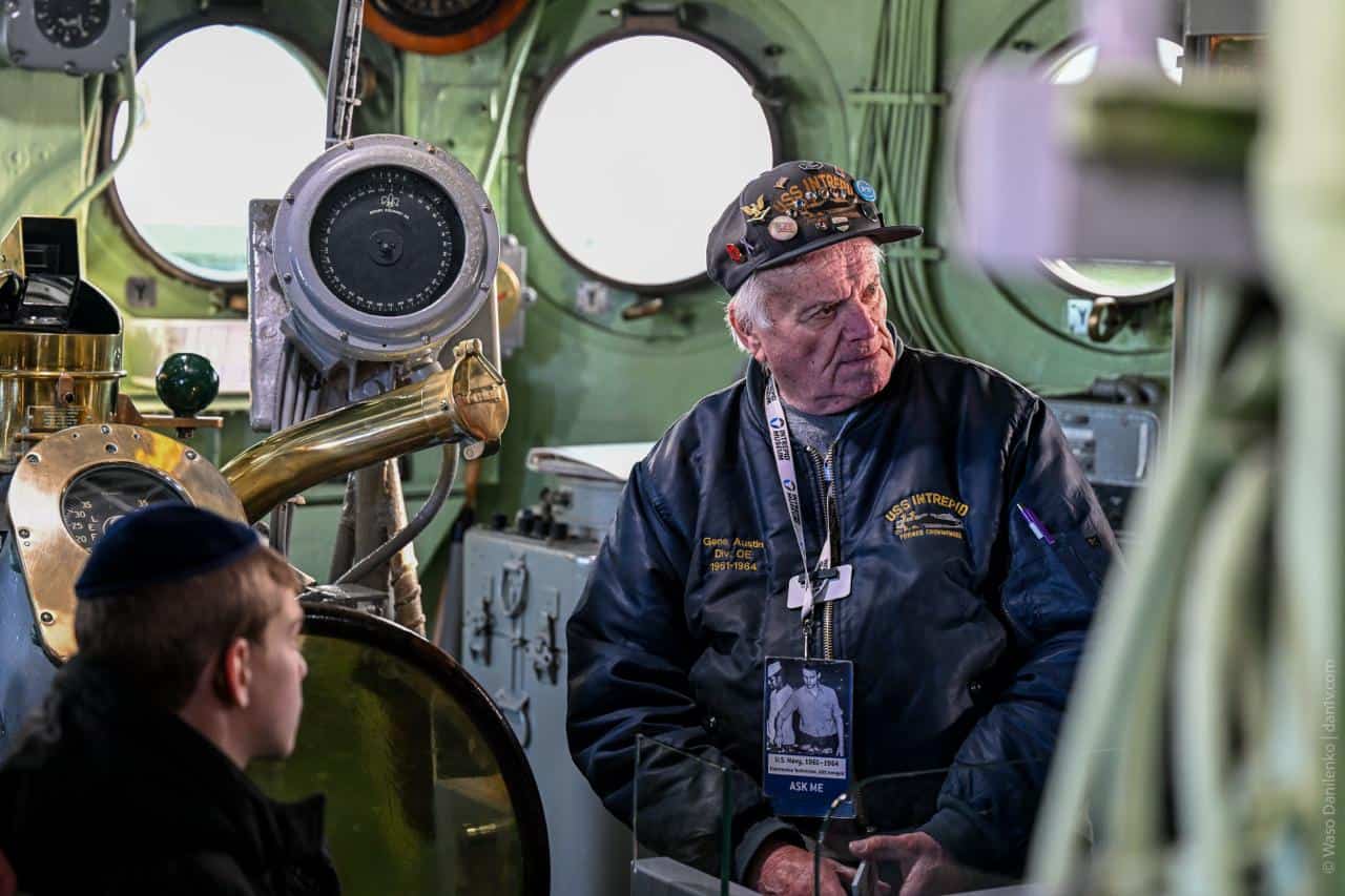 Jean Austin at the Intrepid Museum