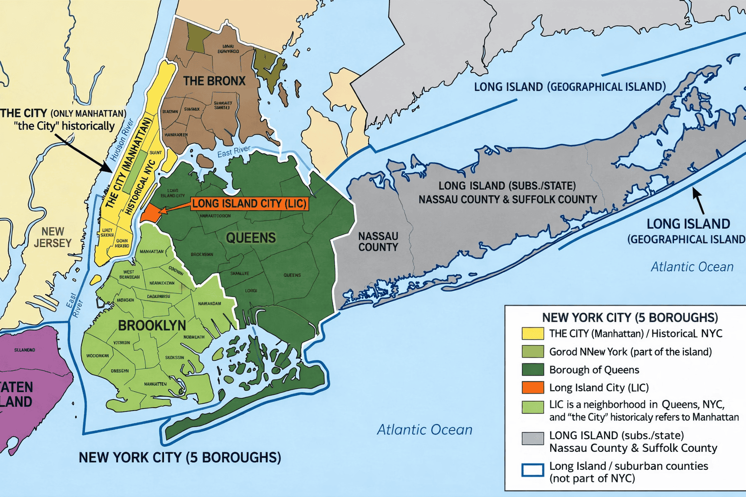 Interactive map of New York City neighborhoods - NYC-MAP.COM