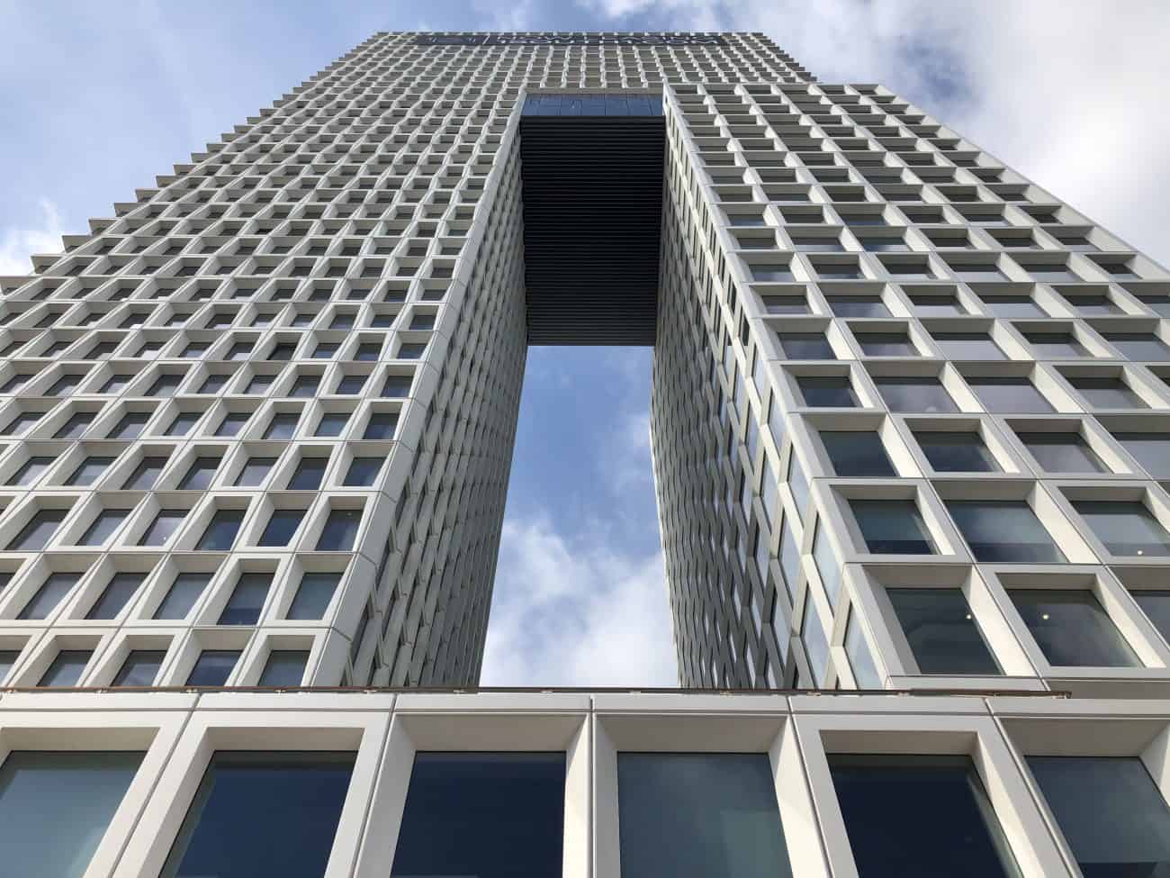 U-shaped buildings on the Williamsburg waterfront