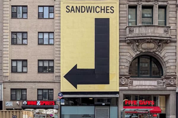 A straightforward sign in New York City