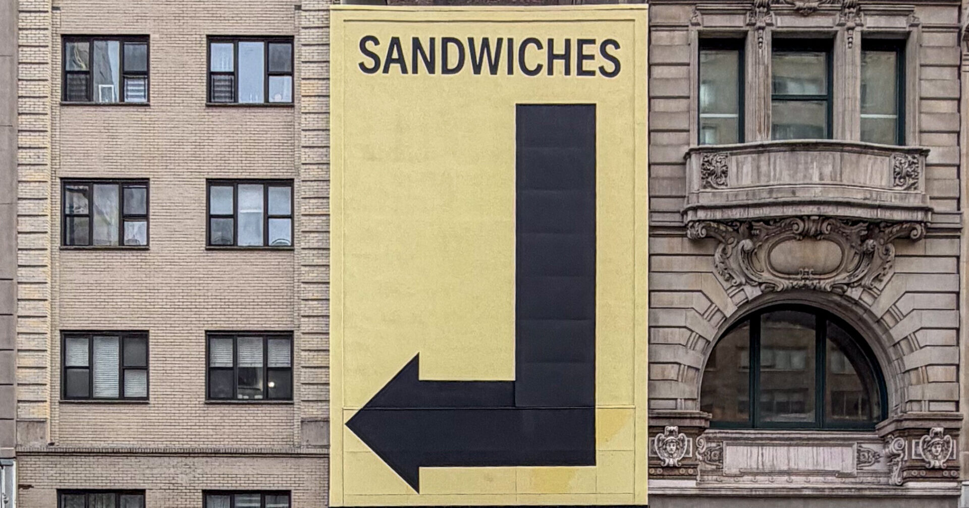 A straightforward sign in New York City