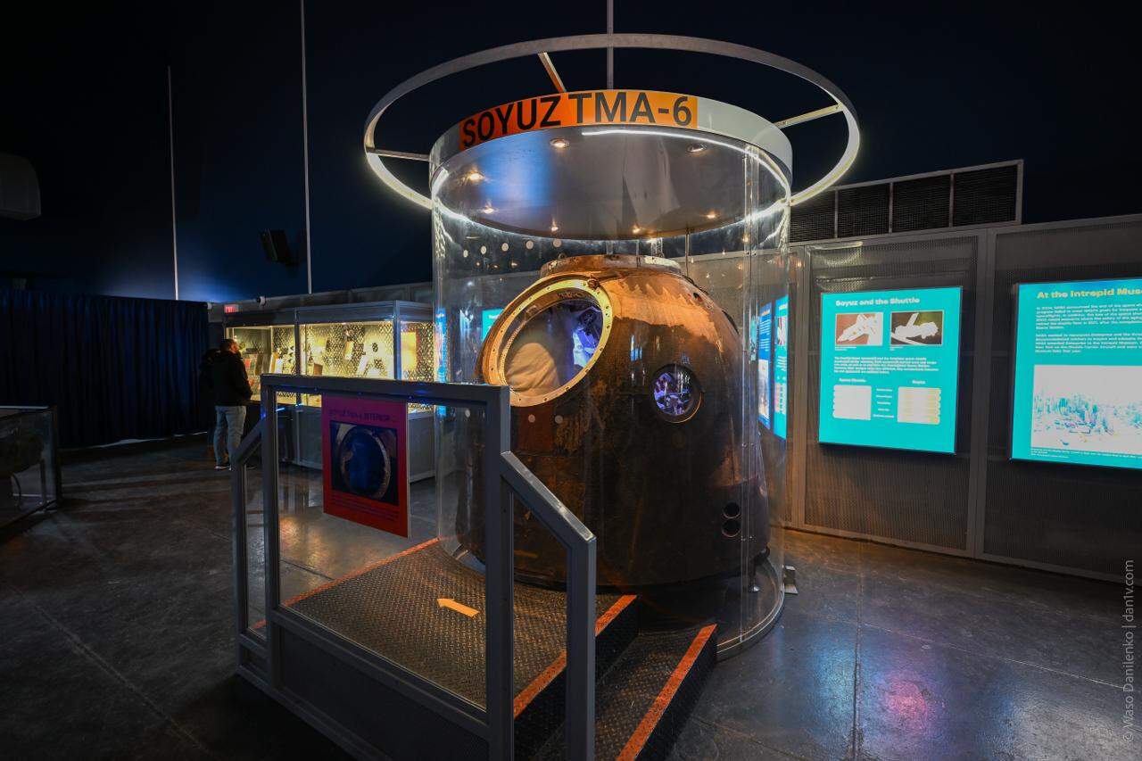 Soyuz TMA-6 at the Intrepid Museum, New York