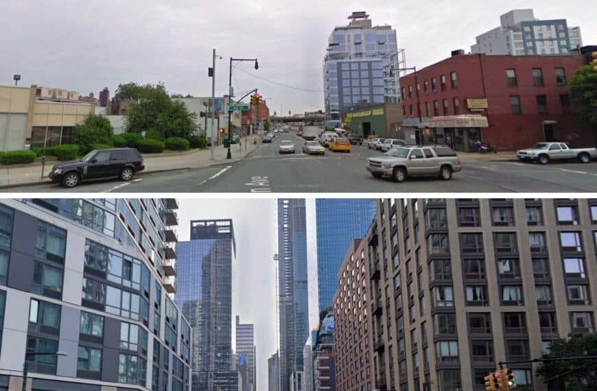 Photo: Long Island now and 13 years ago