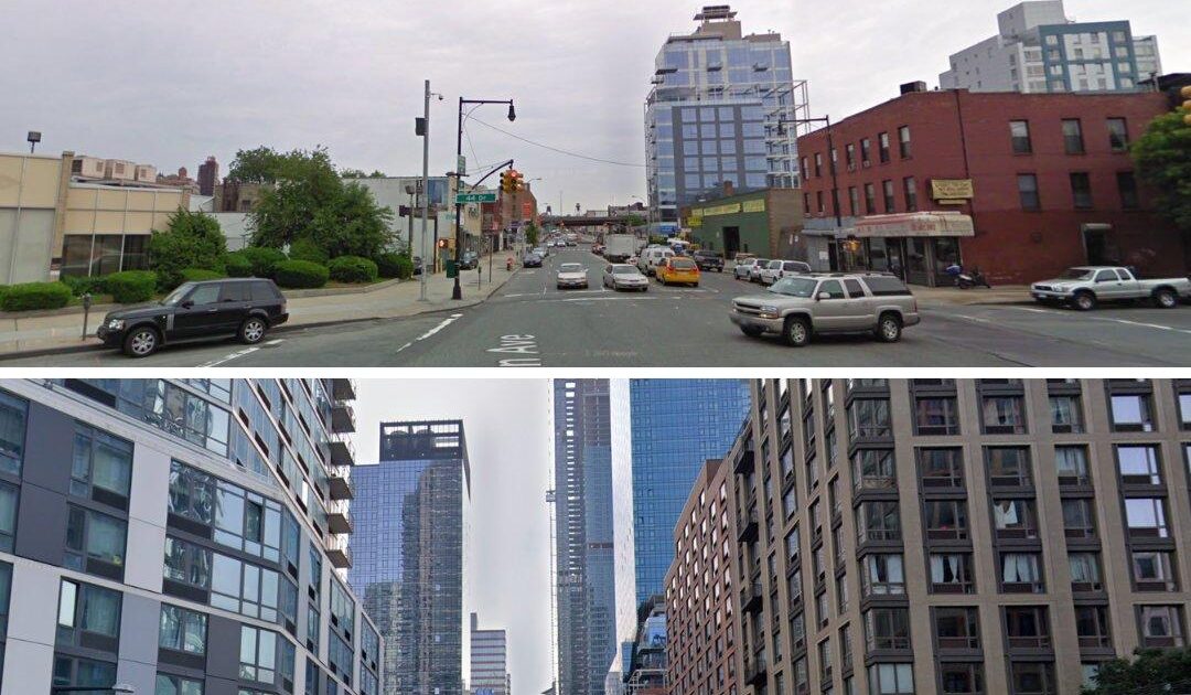 Photo: Long Island now and 13 years ago