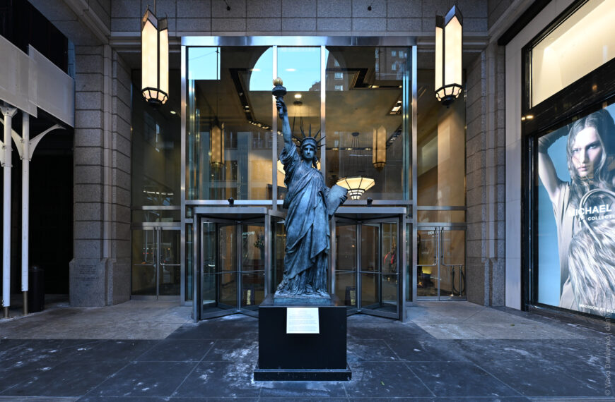 The Original Statue of Liberty on 61st Street in New York City
