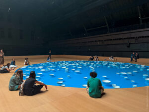 The "clinamen" installation in New York