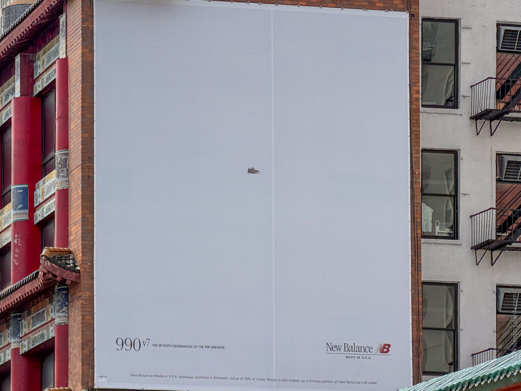 New Balance 990v7 ads in New York