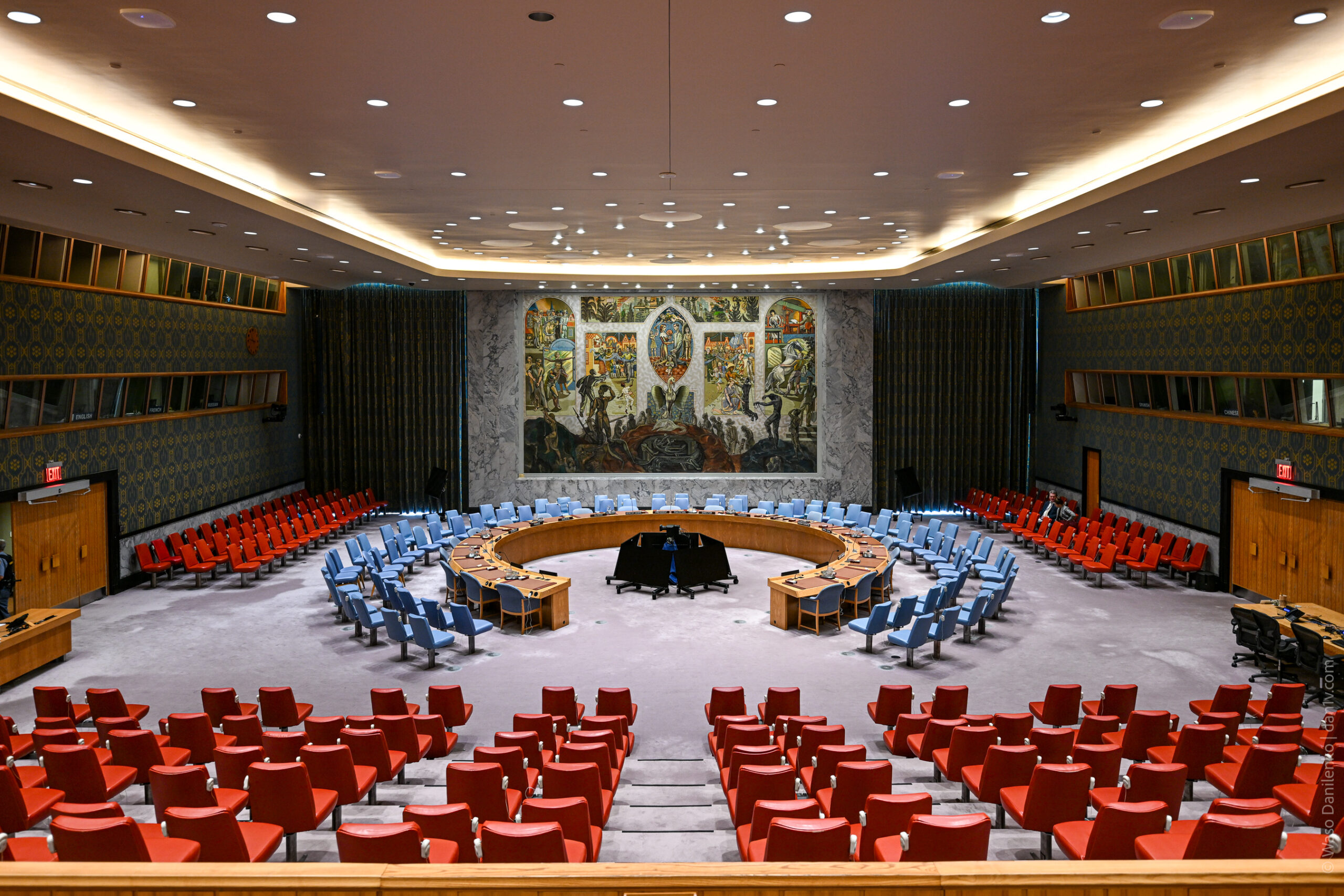 The United Nations Security Council Chamber, New York